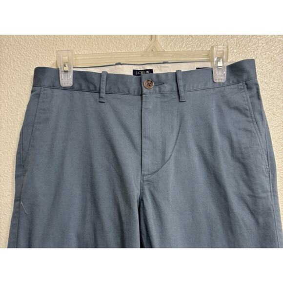 NWT J.Crew Mens Pants Slim Fit Flex Chino 29X32 Blue Classic Preppy - Picture 3 of 12